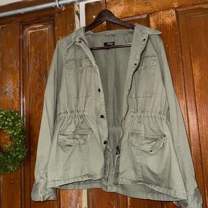 a.n.a Women's Olive Utility Jacket